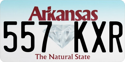 AR license plate 557KXR
