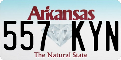 AR license plate 557KYN