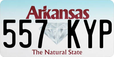 AR license plate 557KYP