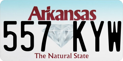 AR license plate 557KYW