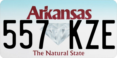 AR license plate 557KZE