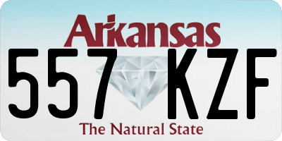 AR license plate 557KZF