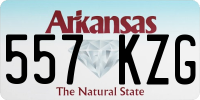 AR license plate 557KZG