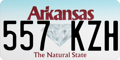 AR license plate 557KZH