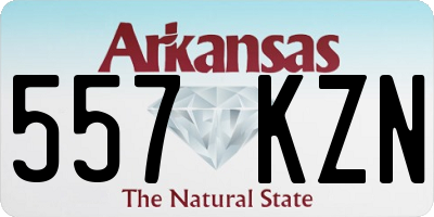 AR license plate 557KZN