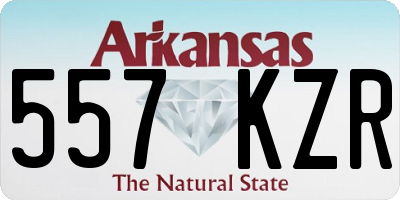 AR license plate 557KZR