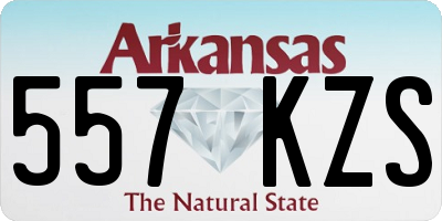 AR license plate 557KZS