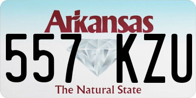 AR license plate 557KZU
