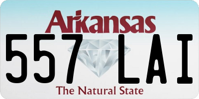 AR license plate 557LAI