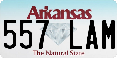 AR license plate 557LAM