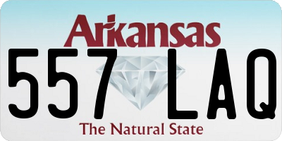 AR license plate 557LAQ