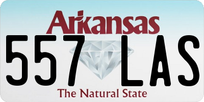 AR license plate 557LAS