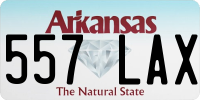 AR license plate 557LAX