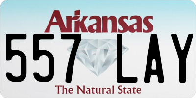 AR license plate 557LAY