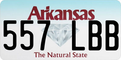 AR license plate 557LBB