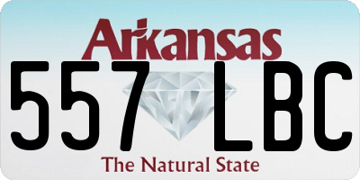 AR license plate 557LBC