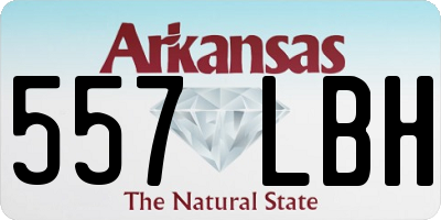 AR license plate 557LBH