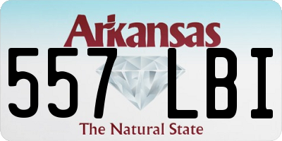 AR license plate 557LBI