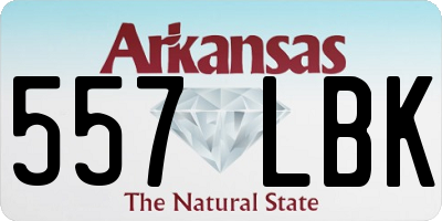 AR license plate 557LBK