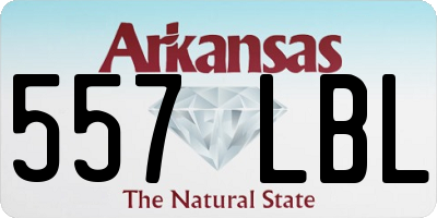 AR license plate 557LBL