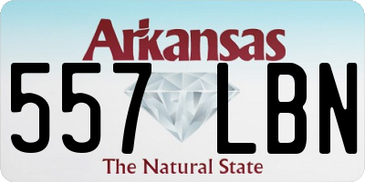 AR license plate 557LBN