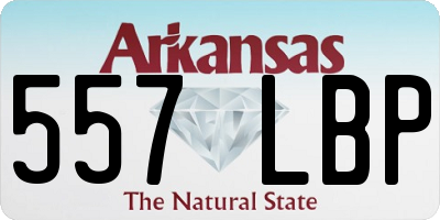 AR license plate 557LBP
