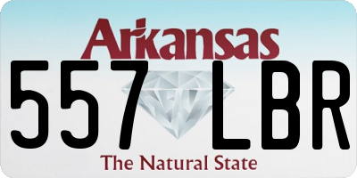 AR license plate 557LBR