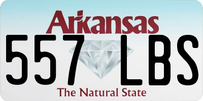 AR license plate 557LBS