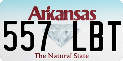 AR license plate 557LBT