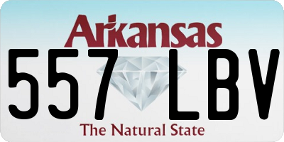 AR license plate 557LBV