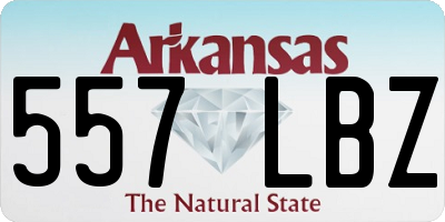 AR license plate 557LBZ