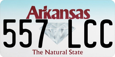 AR license plate 557LCC