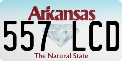 AR license plate 557LCD