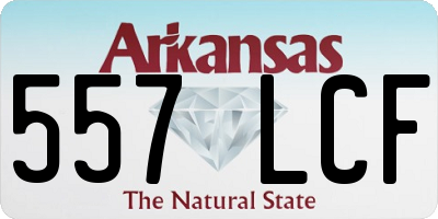 AR license plate 557LCF