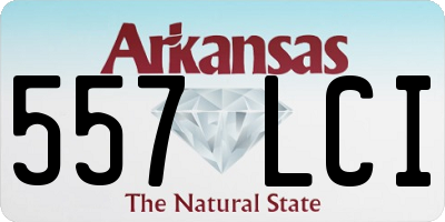 AR license plate 557LCI