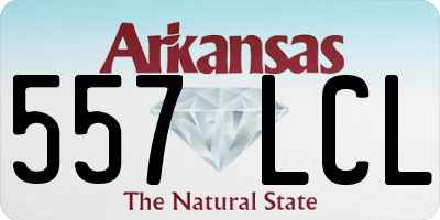 AR license plate 557LCL
