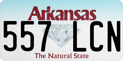 AR license plate 557LCN