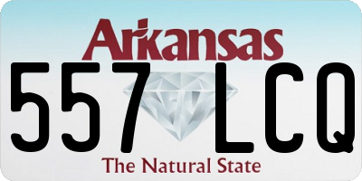 AR license plate 557LCQ