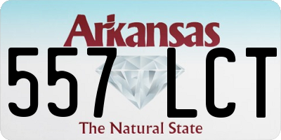 AR license plate 557LCT