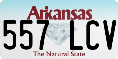 AR license plate 557LCV