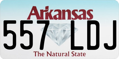AR license plate 557LDJ