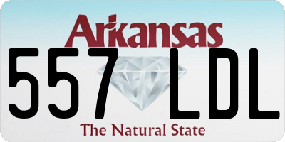 AR license plate 557LDL