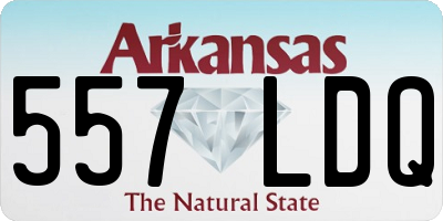 AR license plate 557LDQ