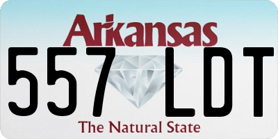 AR license plate 557LDT