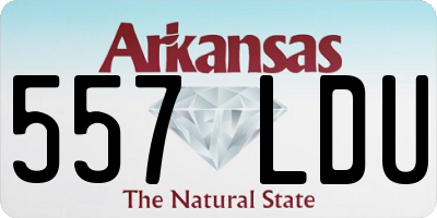 AR license plate 557LDU