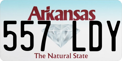 AR license plate 557LDY
