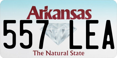 AR license plate 557LEA