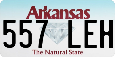 AR license plate 557LEH