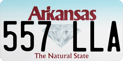 AR license plate 557LLA