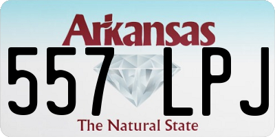 AR license plate 557LPJ